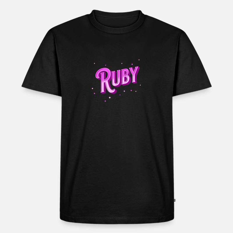 Ruby name personalized - Men's Premium Organic T-Shirt - black