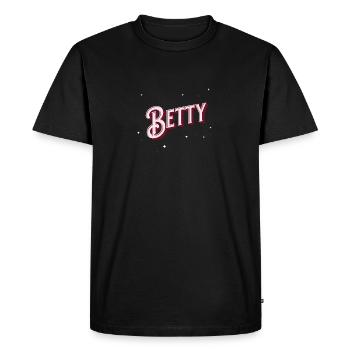 Betty name personalized - Men's Premium Organic T-Shirt - black - Front - Nico (187cm)