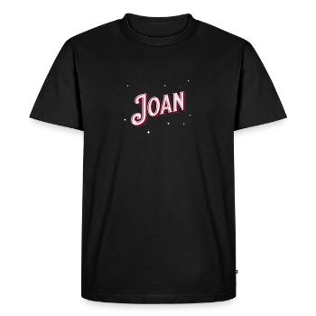 Joan name personalized - Men's Premium Organic T-Shirt - black - Front - Nico (187cm)