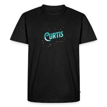 Le nom de Curtis personnalisé - T-shirt Premium bio Homme - noir - Devant - Nico (187cm)