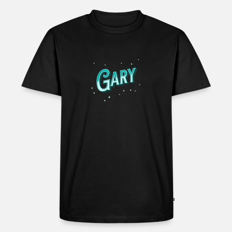 Gary's name personalized - Men's Premium Organic T-Shirt - black