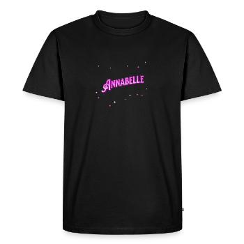 Annabelle name personalized - Men's Premium Organic T-Shirt - black - Front - Nico (187cm)