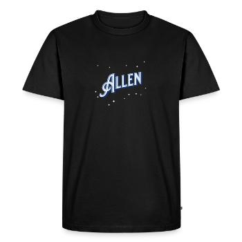Personalized to all names - Men's Premium Organic T-Shirt - black - Front - Nico (187cm)