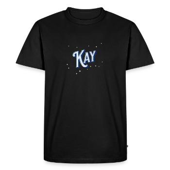 Kay name personalized - Men's Premium Organic T-Shirt - black - Front - Nico (187cm)
