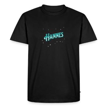 Le nom de Hannes personnalisé - T-shirt Premium bio Homme - noir - Devant - Nico (187cm)