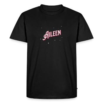 Aileen's name personalized - Men's Premium Organic T-Shirt - black - Front - Nico (187cm)