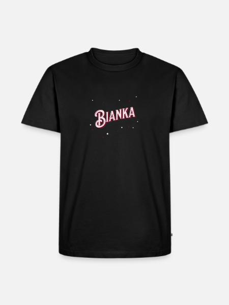 Bianka name personalized - Men's Premium Organic T-Shirt - black