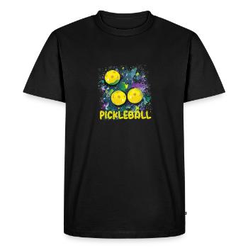 Pickleball Outdoor Game for Men and Women - Men's Premium Organic T-Shirt - black - Front - Nico (187cm)