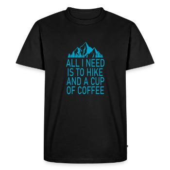 Bouldering Climbing Climbing - Men's Premium Organic T-Shirt - black - Front - Nico (187cm)