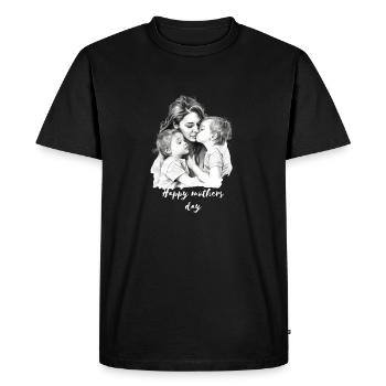 Bonne fête des mères - T-shirt Premium bio Homme - noir - Devant - Nico (187cm)