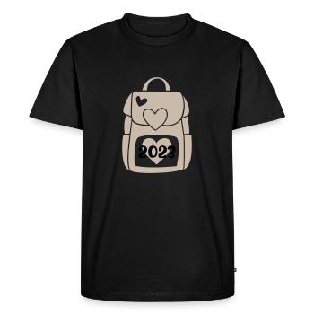 Écolier 2023 - T-shirt Premium bio Homme - noir - Devant - Nico (187cm)