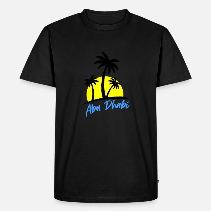 abu dhabi - Männer Premium Bio T-Shirt - Schwarz