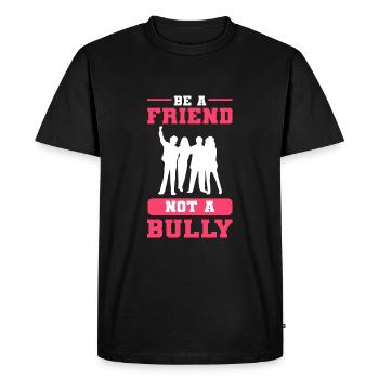 Bullying - Men's Premium Organic T-Shirt - black - Front - Nico (187cm)