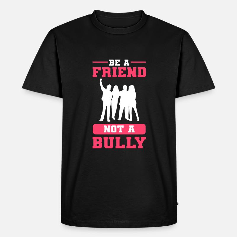 Mobbing - Männer Premium Bio T-Shirt - Schwarz