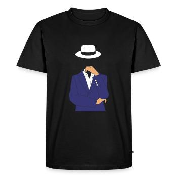 Cybersecurity Cyber Programmer Hacker - Men's Premium Organic T-Shirt - black - Front - Nico (187cm)