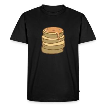 Crêpe sucrée - T-shirt Premium bio Homme - noir - Devant - Nico (187cm)