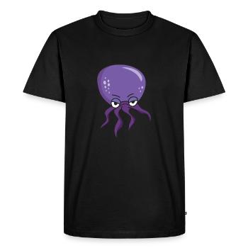 Octopus géant octopus encre poisson tentacule - T-shirt Premium bio Homme - noir - Devant - Nico (187cm)