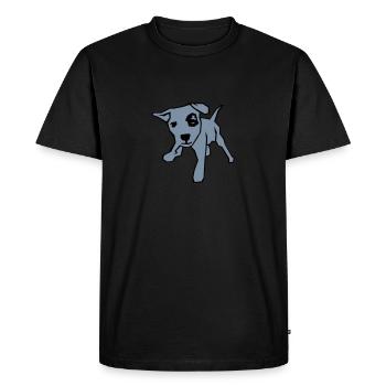 Chiot - T-shirt Premium bio Homme - noir - Devant - Nico (187cm)