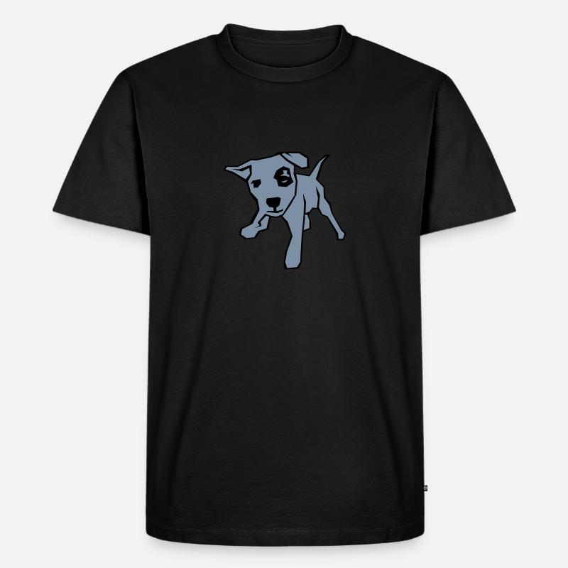 Geile Welpe - Männer Premium Bio T-Shirt - Schwarz