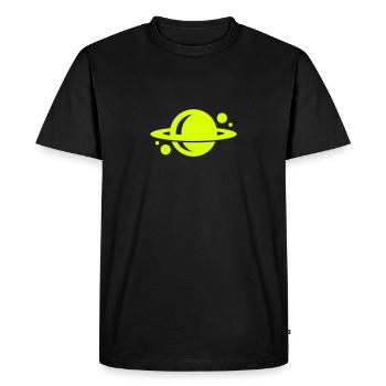 planète - T-shirt Premium bio Homme - noir - Devant - Nico (187cm)