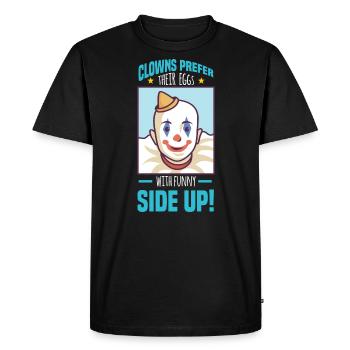 Motif de cirque pour les fans de Krimes et de clowns - T-shirt Premium bio Homme - noir - Devant - Nico (187cm)