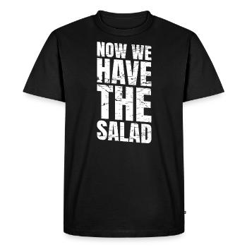 Now we have the salad English funny - Men's Premium Organic T-Shirt - black - Front - Nico (187cm)