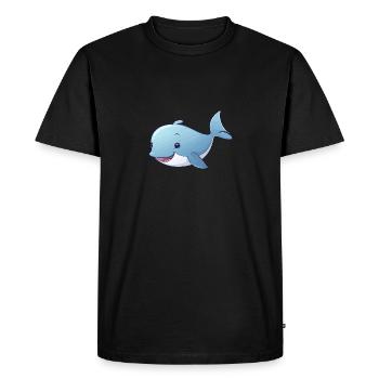 Bébé cachalot - T-shirt Premium bio Homme - noir - Devant - Nico (187cm)