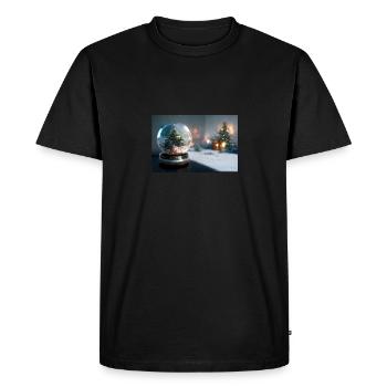 Noël 10 - T-shirt Premium bio Homme - noir - Devant - Nico (187cm)