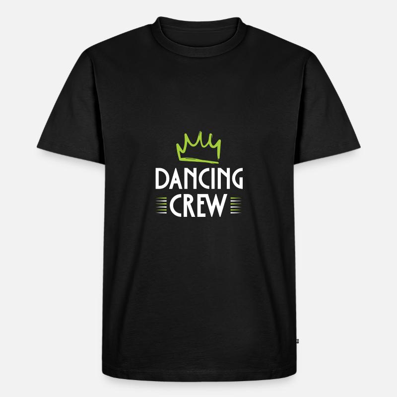 Dancing Crew - Männer Premium Bio T-Shirt - Schwarz