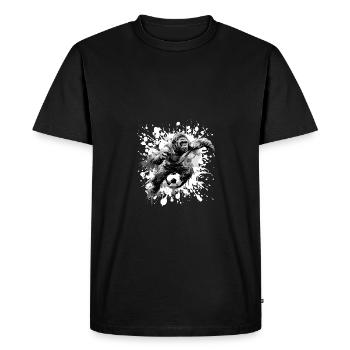 Équipe sportive de football Gorilla - T-shirt Premium bio Homme - noir - Devant - Nico (187cm)