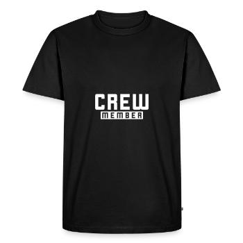 Membre d’équipage - T-shirt Premium bio Homme - noir - Devant - Nico (187cm)