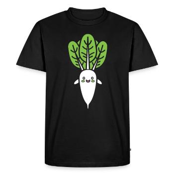 Endive - Men's Premium Organic T-Shirt - black - Front - Nico (187cm)