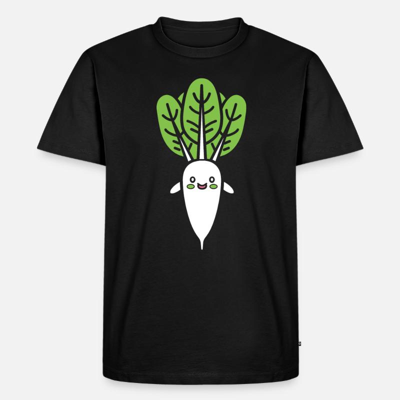 Endive - Männer Premium Bio T-Shirt - Schwarz