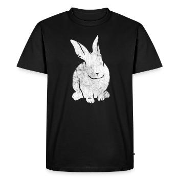 Lapin lapin lapin lapin - T-shirt Premium bio Homme - noir - Devant - Nico (187cm)