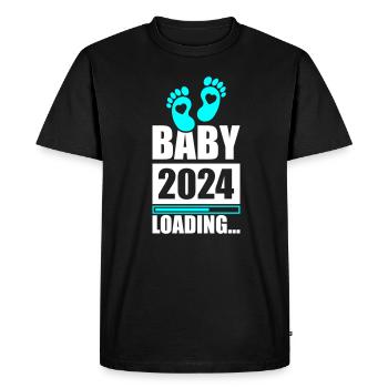 Baby 2024 Loading - Men's Premium Organic T-Shirt - black - Front - Nico (187cm)