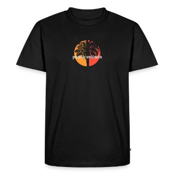 Puerto Vallarta Mexique Souvenir de vacances artistiques - T-shirt Premium bio Homme - noir - Devant - Nico (187cm)