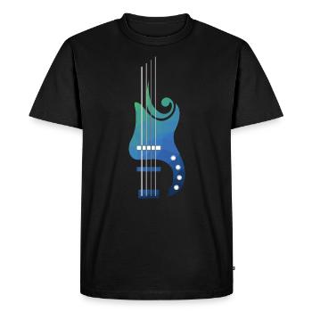 Bass Lover | Bass | Colorful - Men's Premium Organic T-Shirt - black - Front - Nico (187cm)