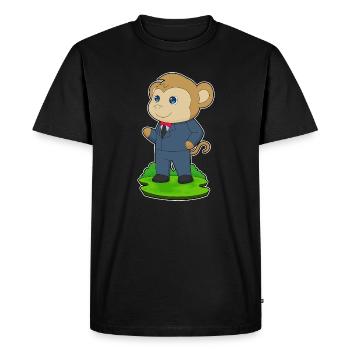 Costume de mariage Monkey Groom - T-shirt Premium bio Homme - noir - Devant - Nico (187cm)