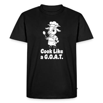 GOAT Chef Motif - T-shirt Premium bio Homme - noir - Devant - Nico (187cm)