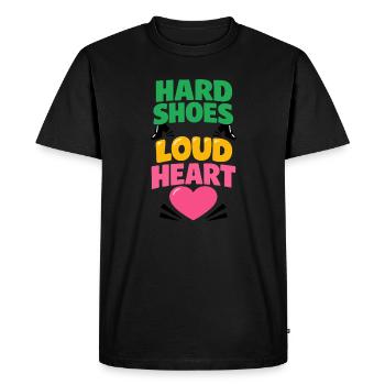 Irish Dance Step-dancing Celtic Fan - Men's Premium Organic T-Shirt - black - Front - Nico (187cm)