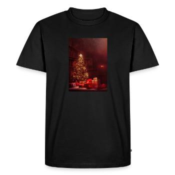 Noël 15 - T-shirt Premium bio Homme - noir - Devant - Nico (187cm)
