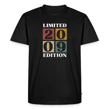 Vintage Cadeau 2009 Anniversaire Édition limitée - T-shirt Premium bio Homme - noir - Devant - Nico (187cm)