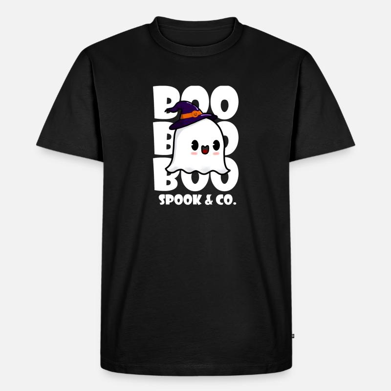 BOO SPOOK & CO. - Männer Premium Bio T-Shirt - Schwarz