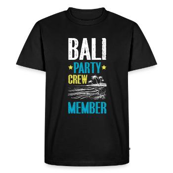 Équipage de la fête à Bali - T-shirt Premium bio Homme - noir - Devant - Nico (187cm)