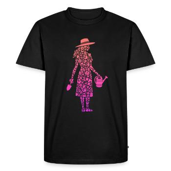 Garden Hobby Gardener Florist Ladies Gardener - Men's Premium Organic T-Shirt - black - Front - Nico (187cm)