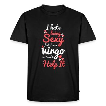 Zodiac sign Star September - Men's Premium Organic T-Shirt - black - Front - Nico (187cm)