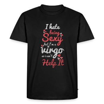 Vierge Septembre Superstition Zodiaque - T-shirt Premium bio Homme - noir - Devant - Nico (187cm)