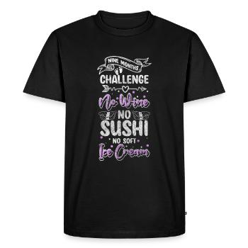 Pregnancy, Birth, Love, Family - Men's Premium Organic T-Shirt - black - Front - Nico (187cm)
