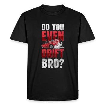 Véhicule à la dérive - T-shirt Premium bio Homme - noir - Devant - Nico (187cm)