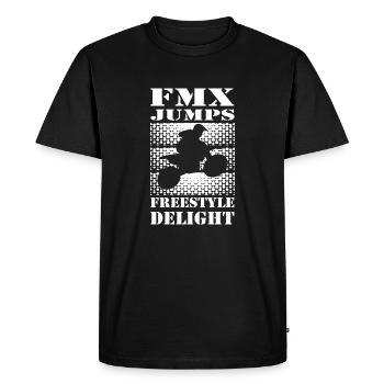 Dirtbike Rider FMX Jumps MX Motocross Supercross - Men's Premium Organic T-Shirt - black - Front - Nico (187cm)